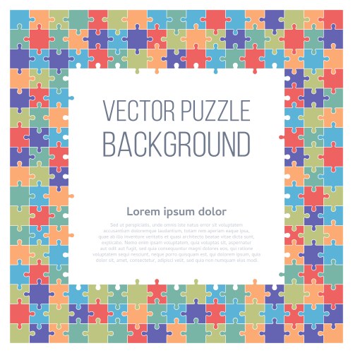 Puzzle jigsaw set of 24 pieces Royalty Free Vector Image