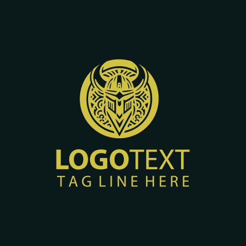 Viking Warrior Logo Royalty Free Vector Image Vectorstock