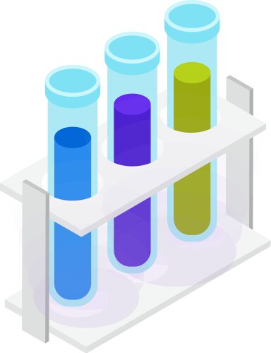 Tubes isometric icon vector image