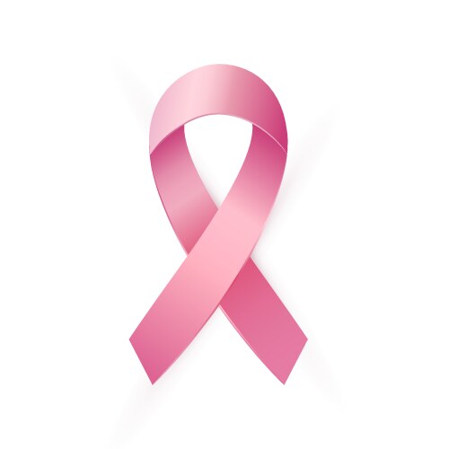 Pink ribbon to world breast cancer awareness month Vector Image