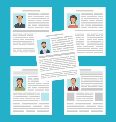 Concept of head hunter job Vector Image