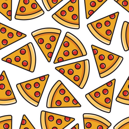 Pepperoni Pattern Skull and crossbones seamless pattern Royalty Free Vector