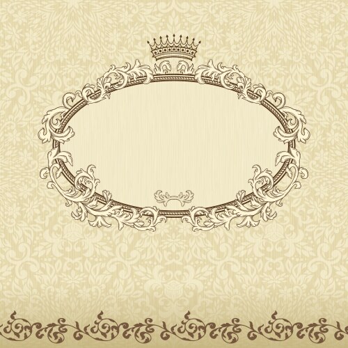 Elegant vintage frame Royalty Free Vector Image