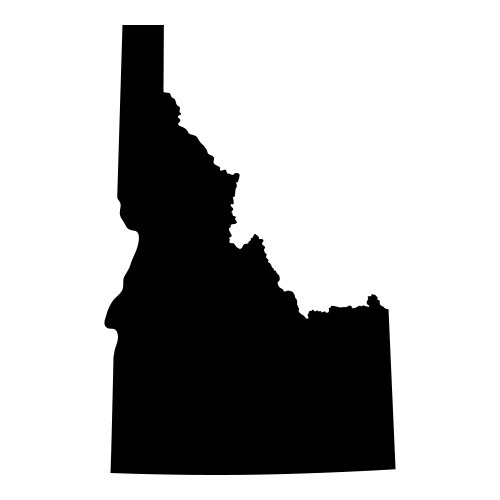 Idaho State Map Outline Vector Image