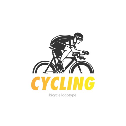 Cycling logotype Vector Image