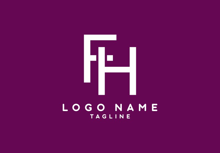 Fh logo Vector Images & Graphics for Commercial Use | VectorStock