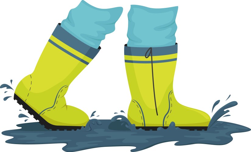 Wet Shoes Clipart Image