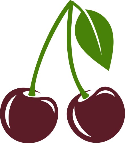 Cherry Royalty Free Vector Image - VectorStock