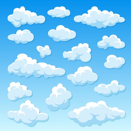 Clouds background Royalty Free Vector Image - VectorStock