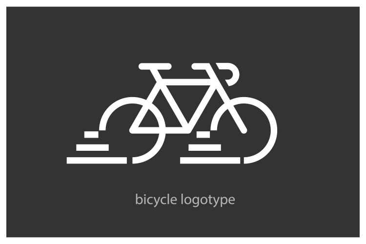 Bicycle bike logo vector image