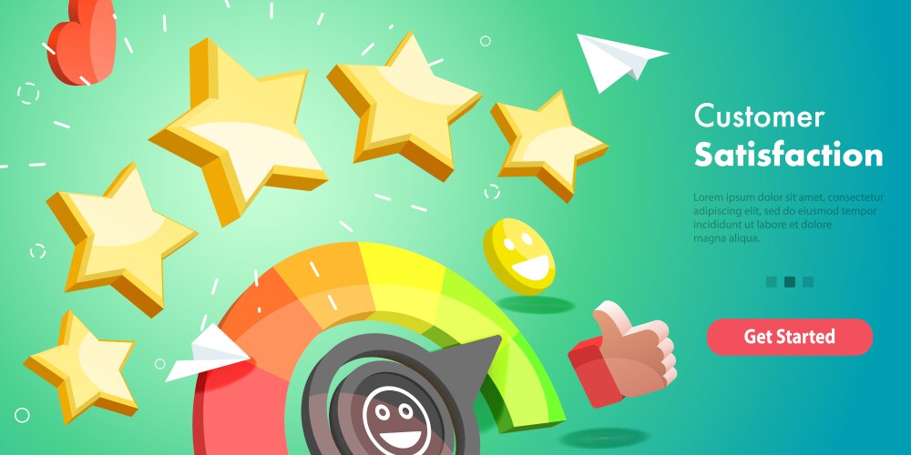 Voice to customer turquoise concept icon Vector Image