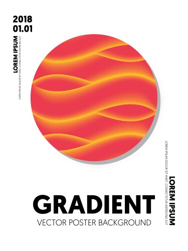 Colorful abstract geometric sphere gradient Vector Image