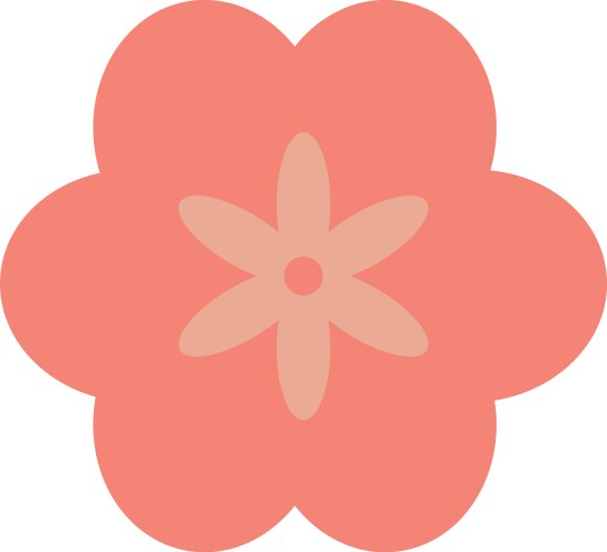 Blue flower icon Royalty Free Vector Image - VectorStock