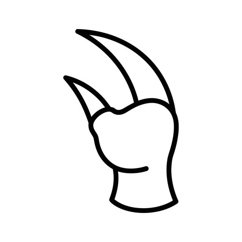 Hand gesture with middle finger raised Vector Image