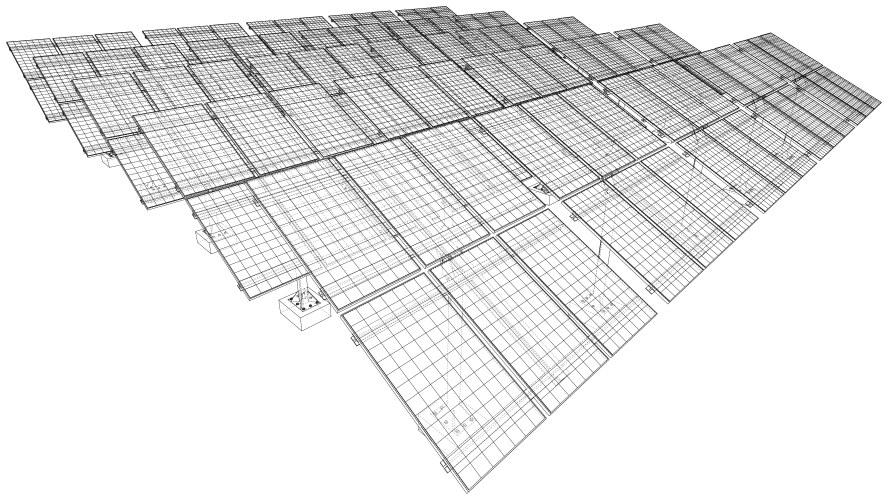 Solar panel field Royalty Free Vector Image - VectorStock