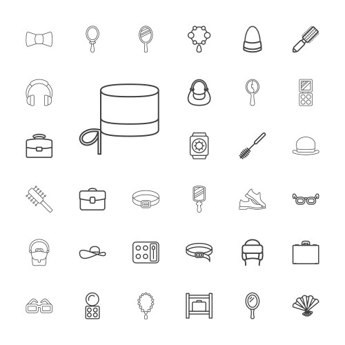 37 accessory icons (36836465) – Free Vector | VectorStock