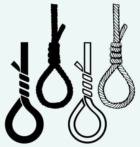 Dangerous Noose Knot Vector Image