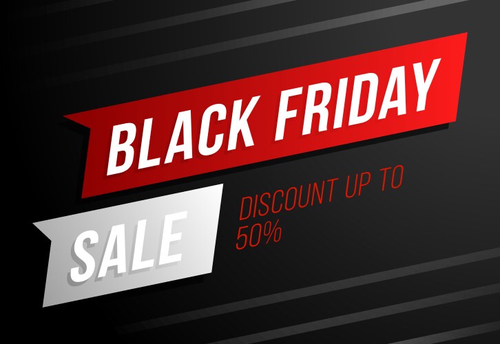 Sale poster black friday vector image