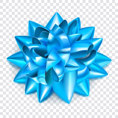 Big blue bow Royalty Free Vector Image - VectorStock