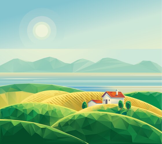 Landscape design Royalty Free Vector Image - VectorStock