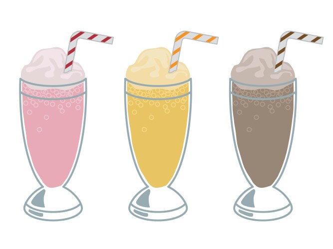 Logo for milkshakes Royalty Free Vector Image - VectorStock