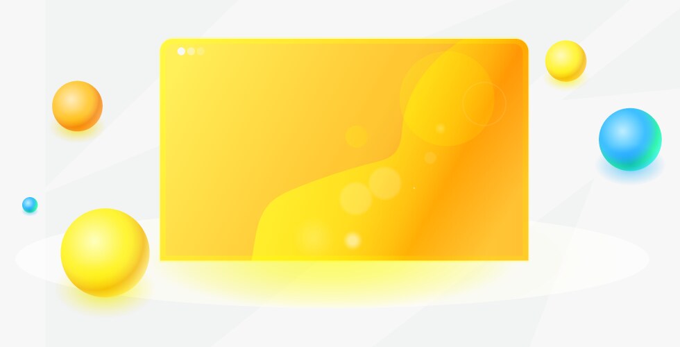 Modern web browser window internet empty page ui vector image