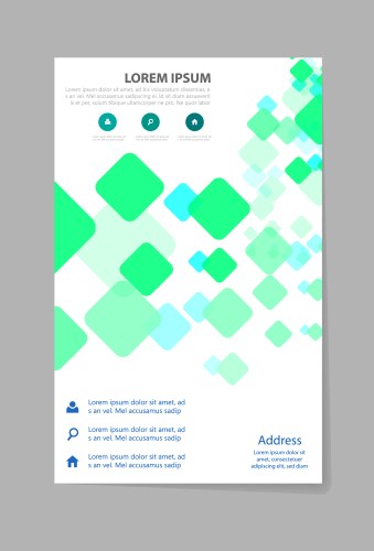 brochure design template vector image