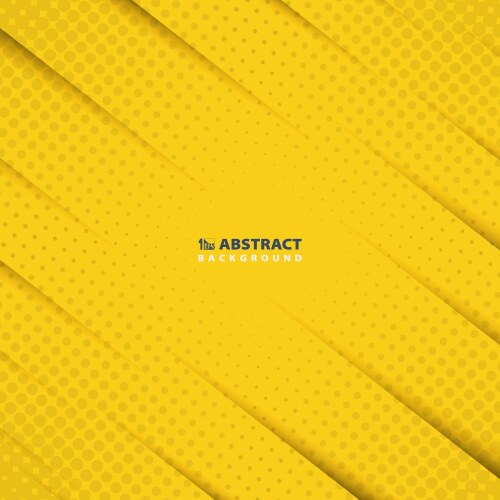 abstract yellow paper cut pattern background vector image