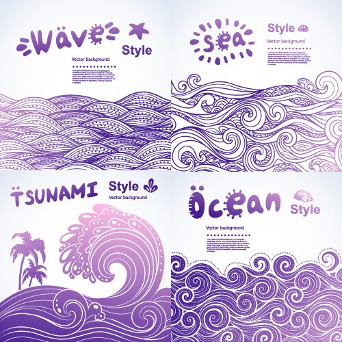 Abstract waves background Royalty Free Vector Image