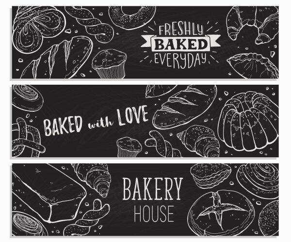 Fresh Bread Bakery Poster – Royalty-Free Vector | VectorStock