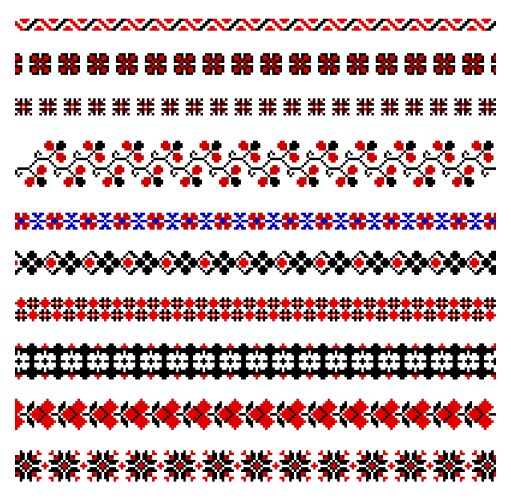 Traditional folk ukrainian embroidery pattern Vector Image