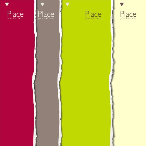 Torn paper background with space for text Vector Image