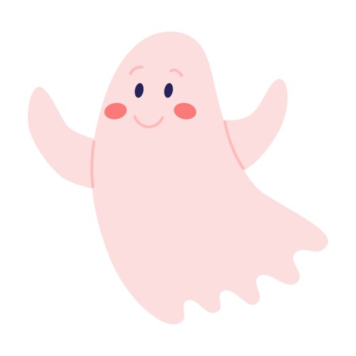 Cute ghost Royalty Free Vector Image - VectorStock