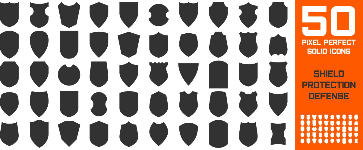 Pixel art design of a shield icon – Royalty-Free Vector | VectorStock