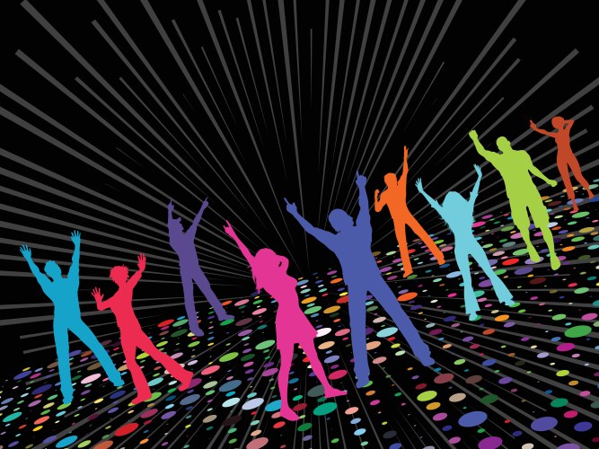 People dancing Royalty Free Vector Image - VectorStock