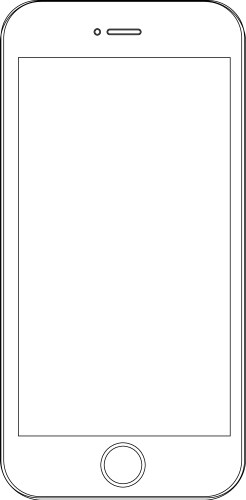 Smartphone on White Background Vector Image