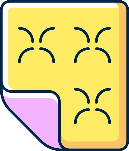 Duvet Bedding Icon Vector Image