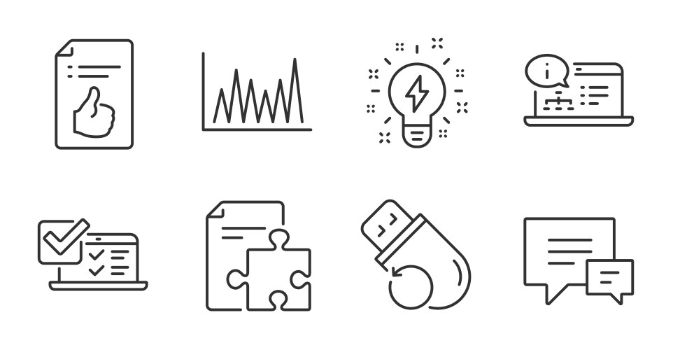 Flash memory line graph and online documentation vector image