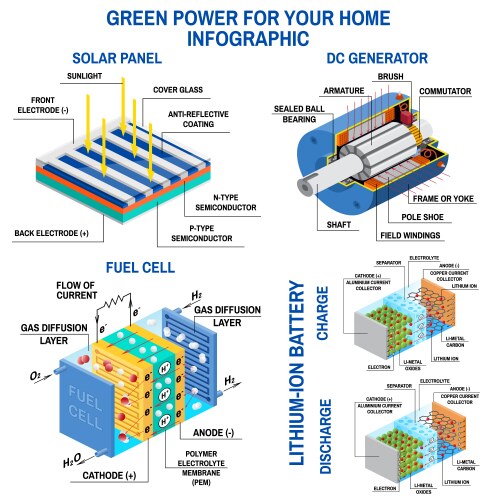 Molten Carbonate Fuel Cell Process – Royalty-Free Vector | VectorStock