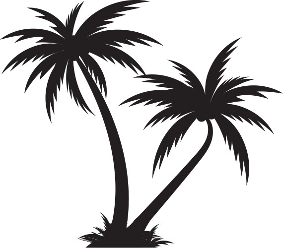 Palm tree icon template Vector Image