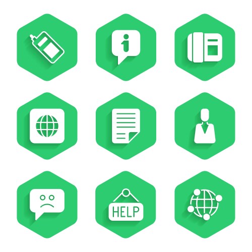 Set file document signboard with text help vector image
