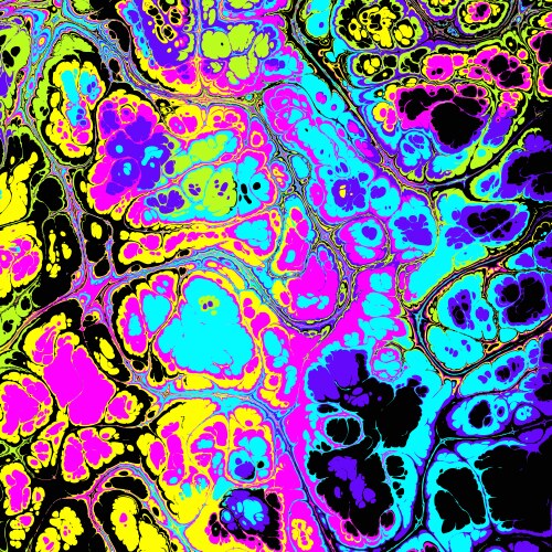 Psychedelic abstract pattern bright digital vector image