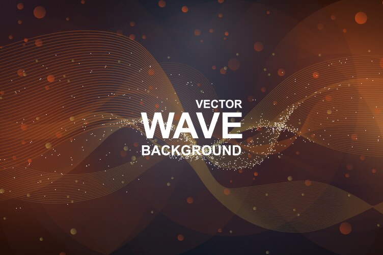 Abstract Wave Background vector image
