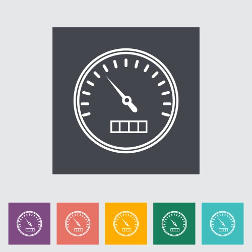 Dashboard Speedometer Icon Royalty Free Vector Image