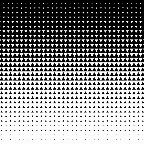 Monochrome halftone gradient with hexagonal Vector Image