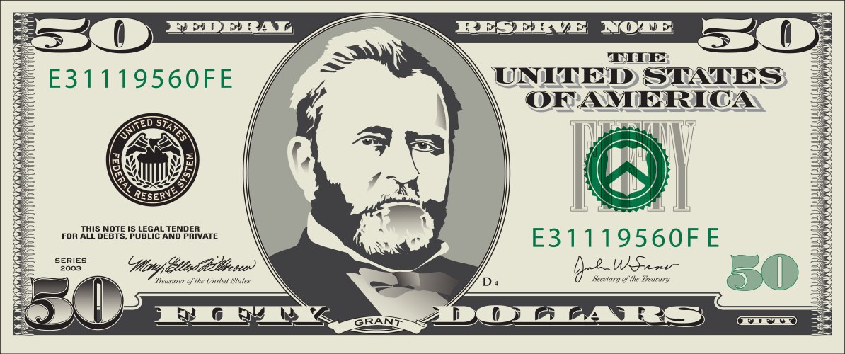 Tribal dollar bill Royalty Free Vector Image - VectorStock