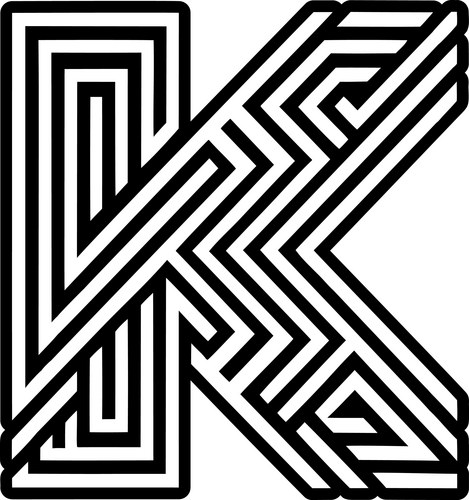 Letter K Monogram Art – Royalty-Free Vector | VectorStock