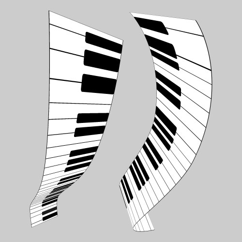 Piano Keys Curved Vector Images (over 260)