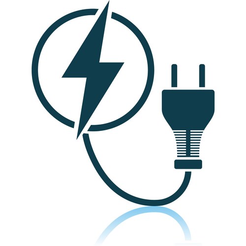 Electric Plug Flat Icon Royalty Free Vector Image