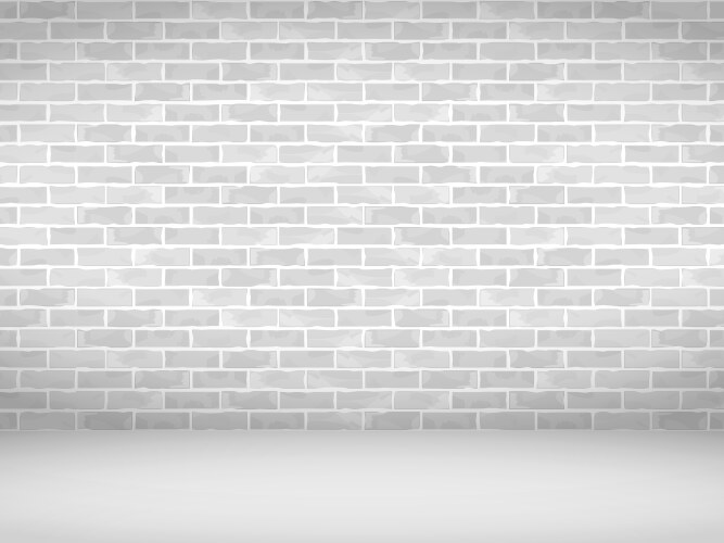 White brick wall background Royalty Free Vector Image